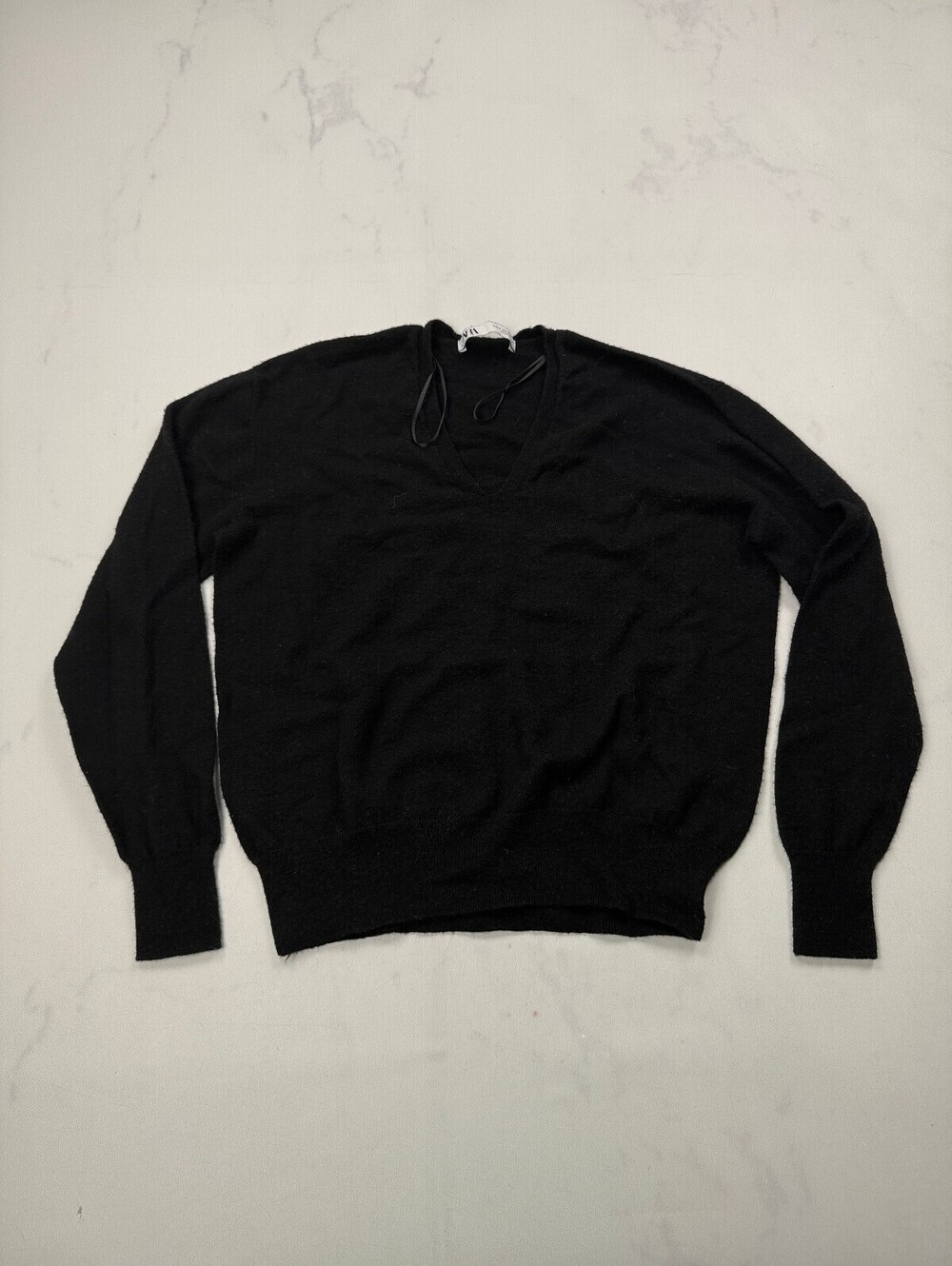 Zara Sweater Sweater Black Modernist Classic Style - Womens S